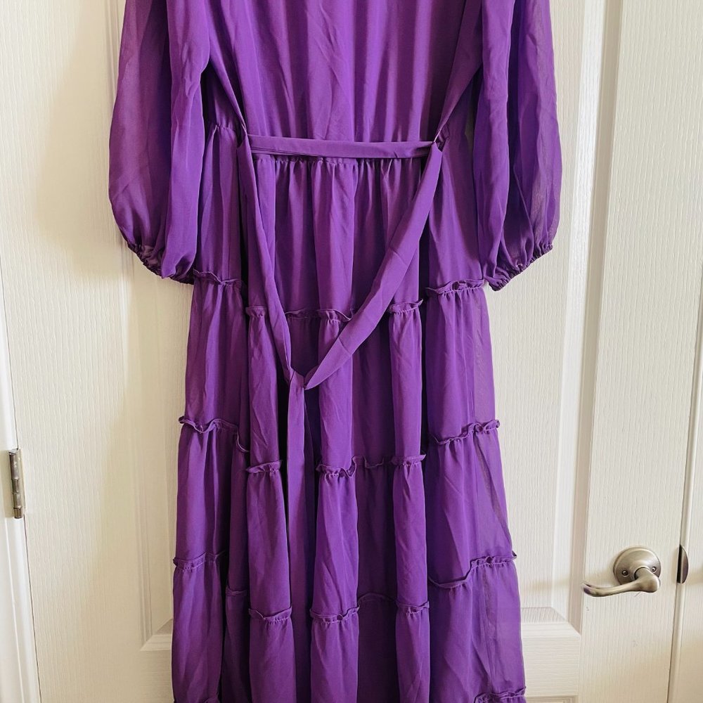 Vintage American Glamour Badgley Mishka Tiered Beaded Dress Collectible Size XL - Picture 11 of 11